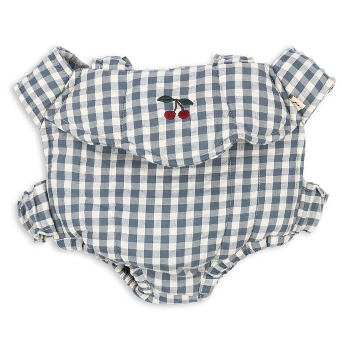 Doll Carrier in Blue Check by Konges Sløjd