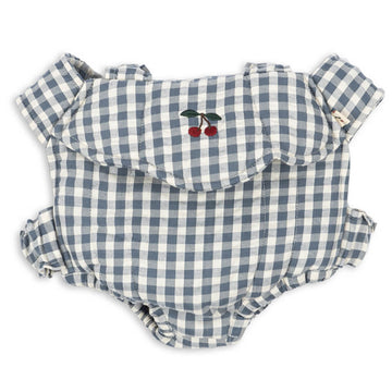 Doll Carrier in Blue Check by Konges Sløjd