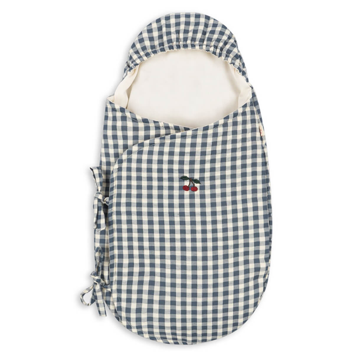 Doll Sleeping Bag in Blue Check by Konges Sløjd