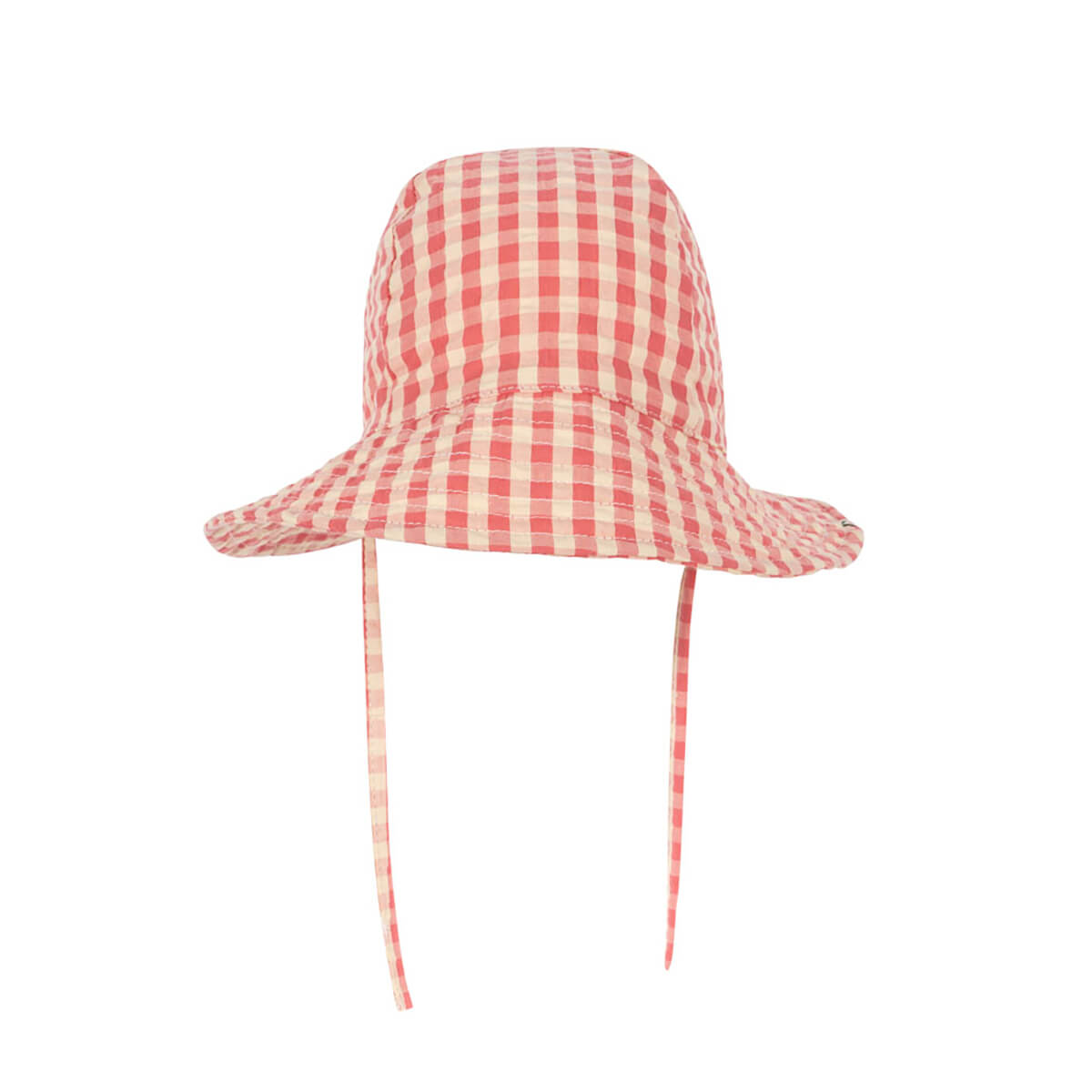 Kim Sun Hat in Flamingo Plume Check by Konges Sløjd