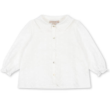 Lacey Collar Shirt in Optic White by Konges Sløjd