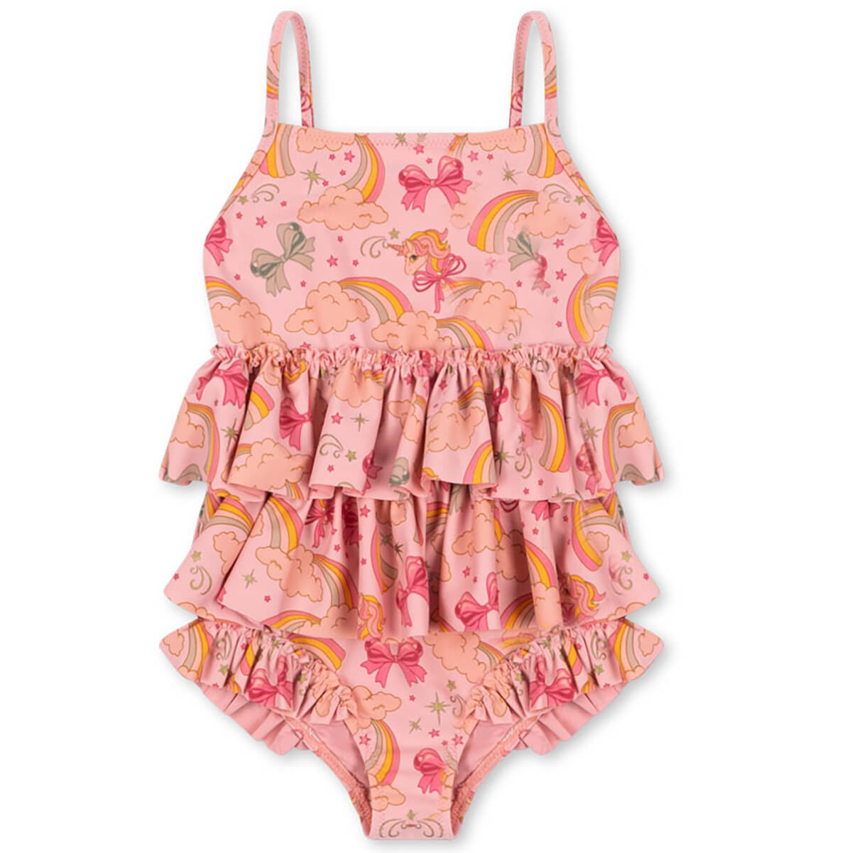Manuca Frill Swimsuit in Rainbow Bow by Konges Sløjd