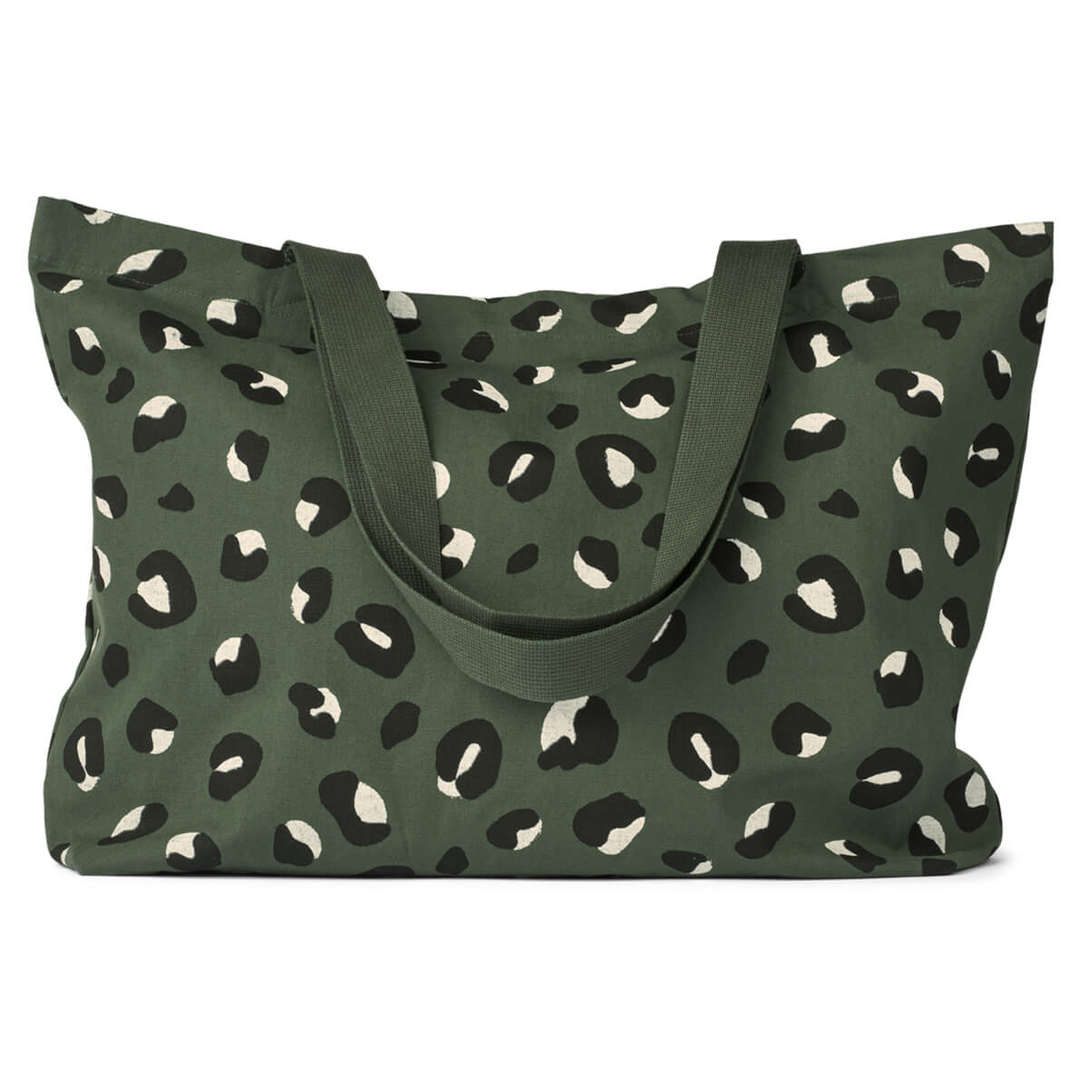 Big Tote Bag in Wild Leo / Forest Green by Liewood