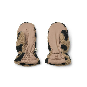 Grethe Pile Gloves in Mega Leo / Oat Mix by Liewood