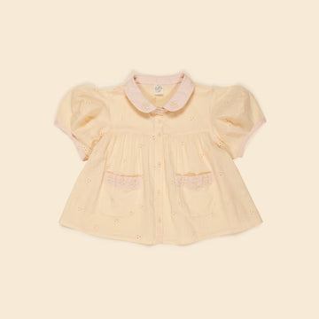 Mabel Blouse - Milk Broderie Anglaise