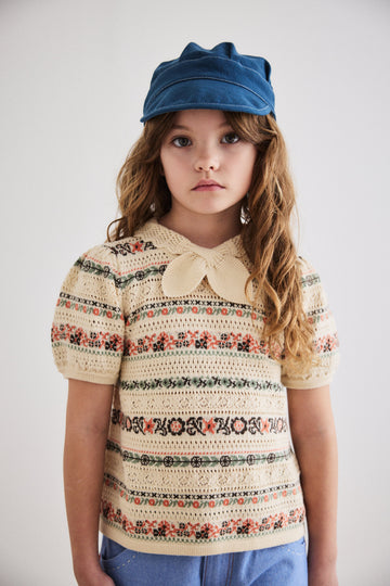 Eyelet Ribbon Katya Blouse