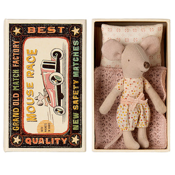 Little Sister Mouse in a Matchbox by Maileg
