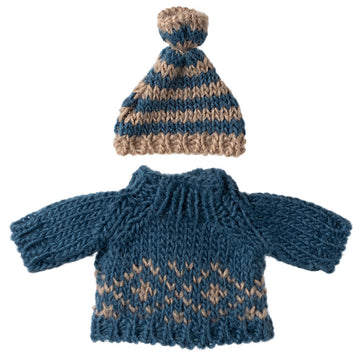 Knitted Sweater And Hat for Dad Mouse by Maileg