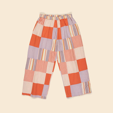 Patchwork Checkerboard Molly Trousers - Solid Stripe Mix (EXCLUSIVE)