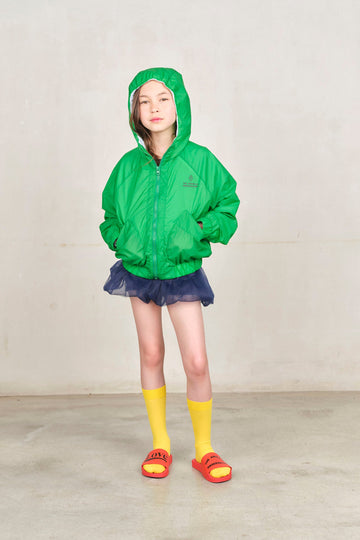 Green Poodle Fox Windbreaker