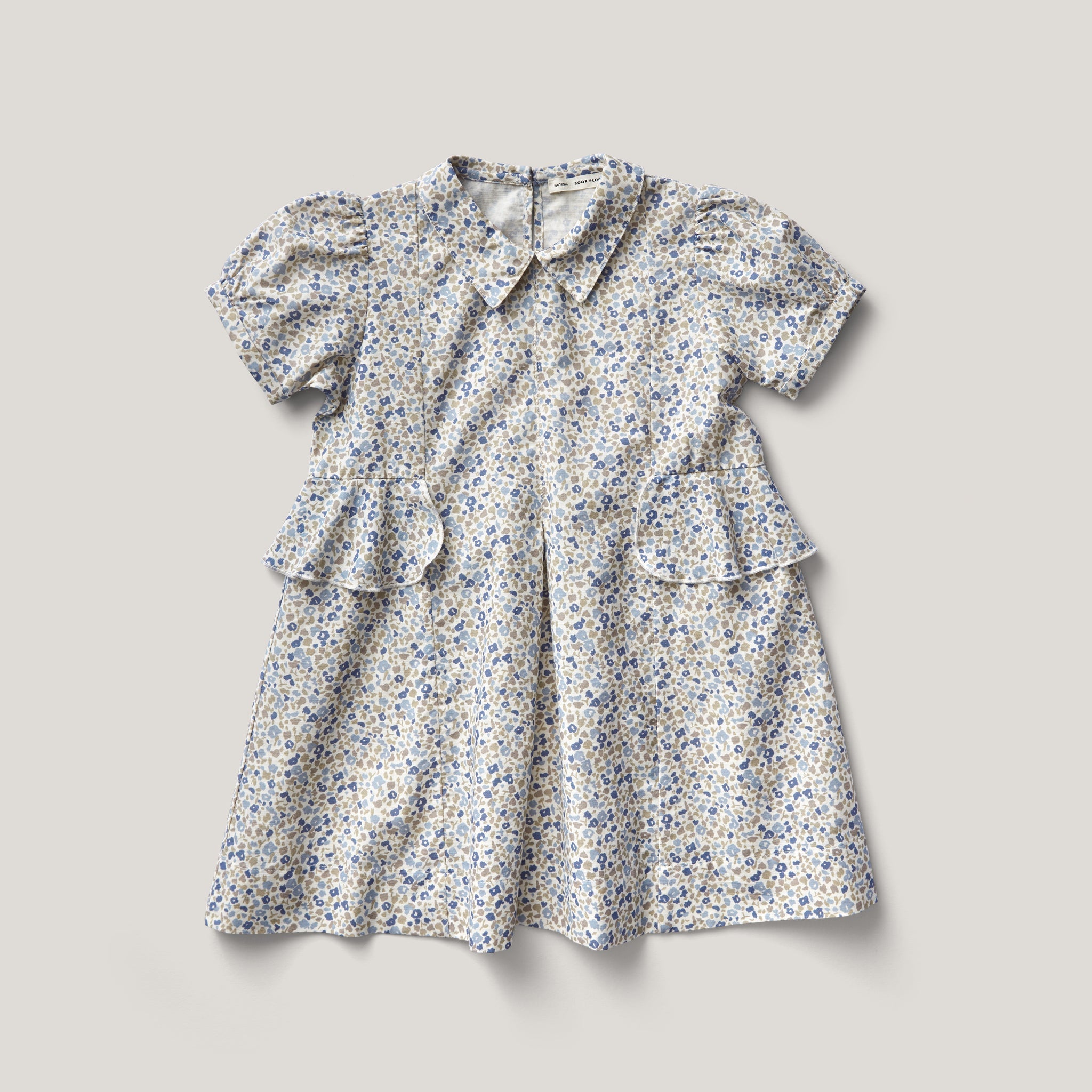 Celia Dress, Menagerie Print, Blueberry