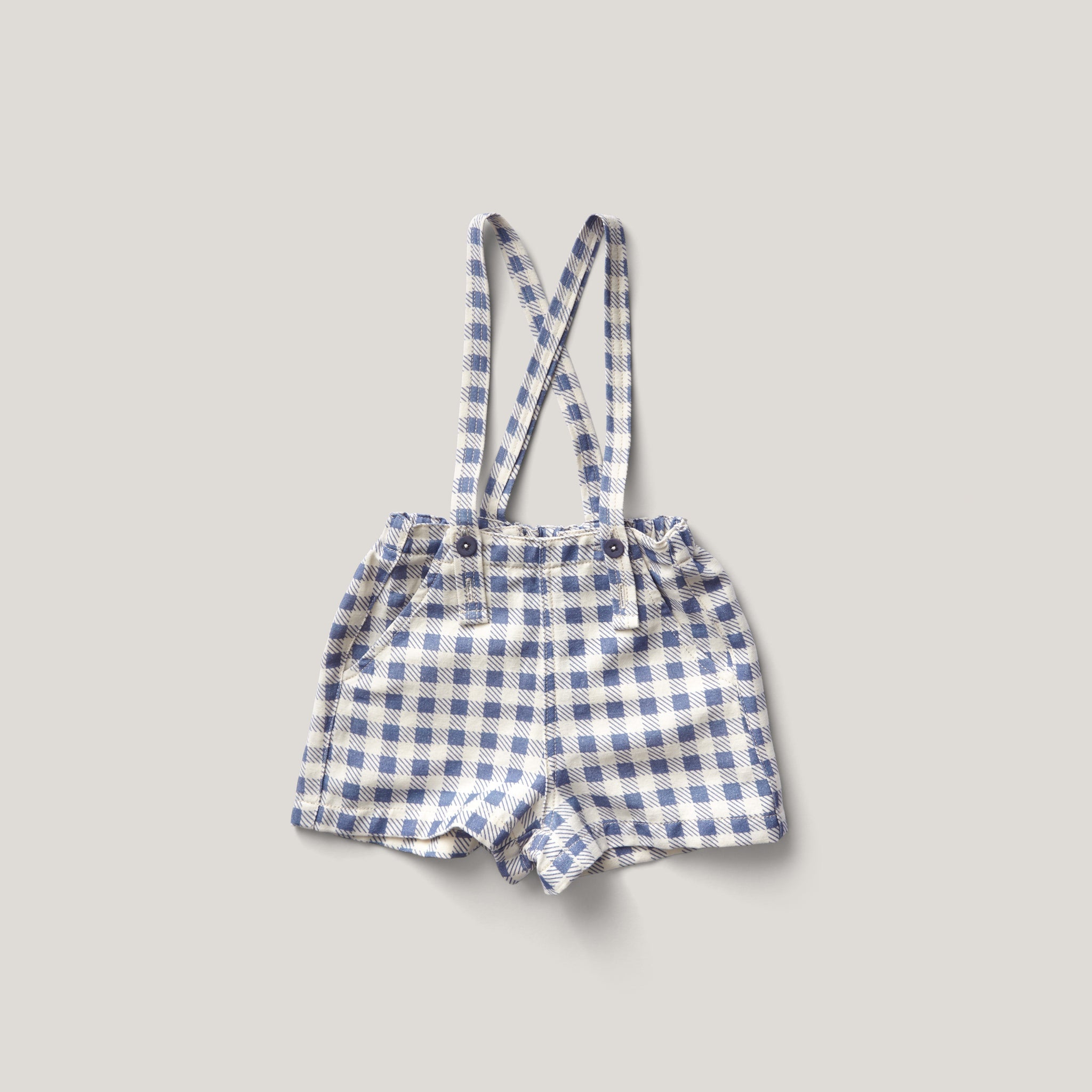 Enid Shortall, Gingham Print, Blueberry