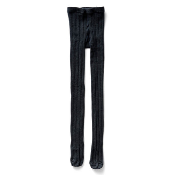 Pointelle Rib Tights in Soot by Soor Ploom