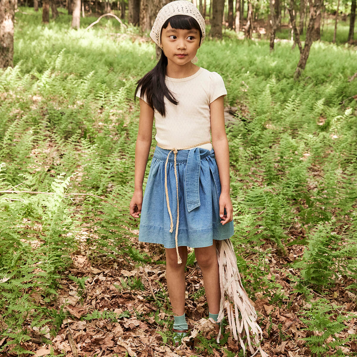 Pouf Tee in Milk Pointelle by Soor Ploom