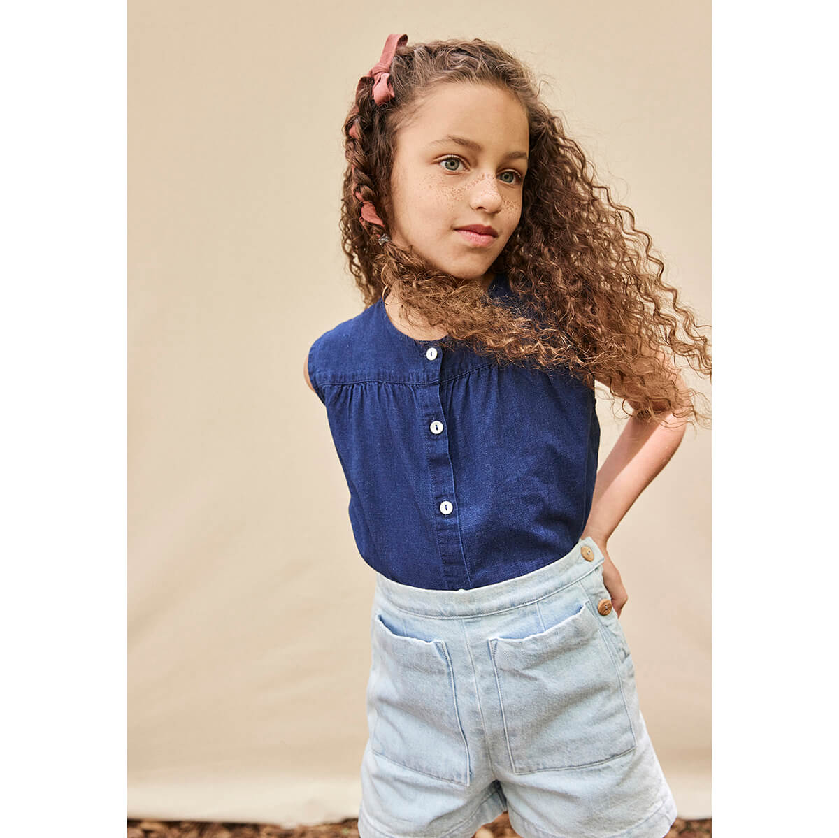 Clova Blouse in Indigo by Soor Ploom