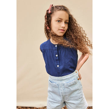 Clova Blouse in Indigo by Soor Ploom
