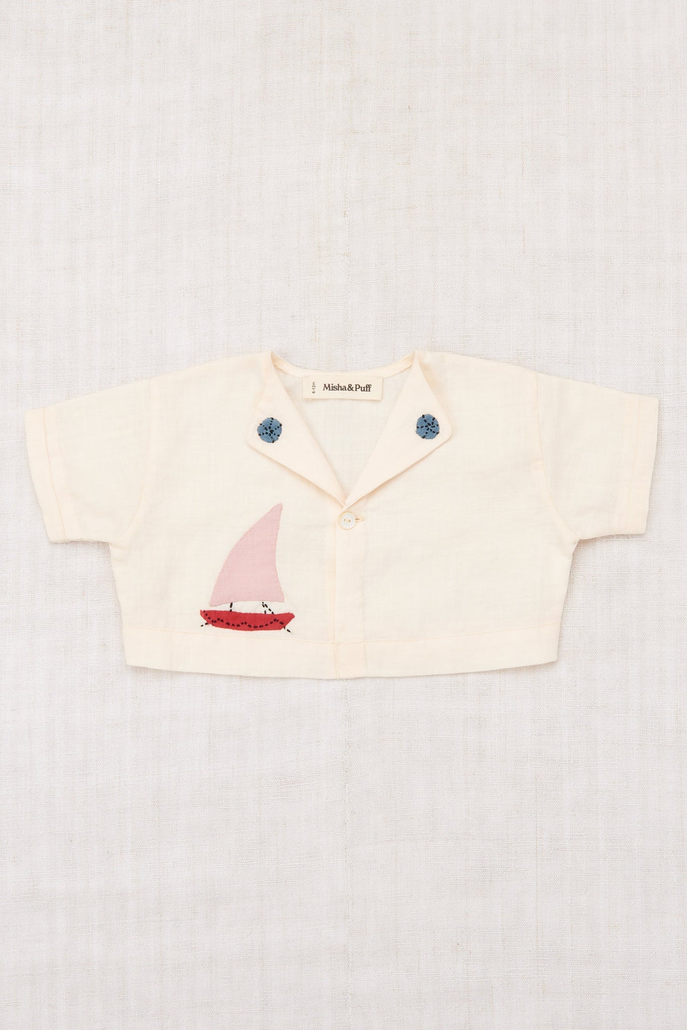 Baby Seaside Button Top