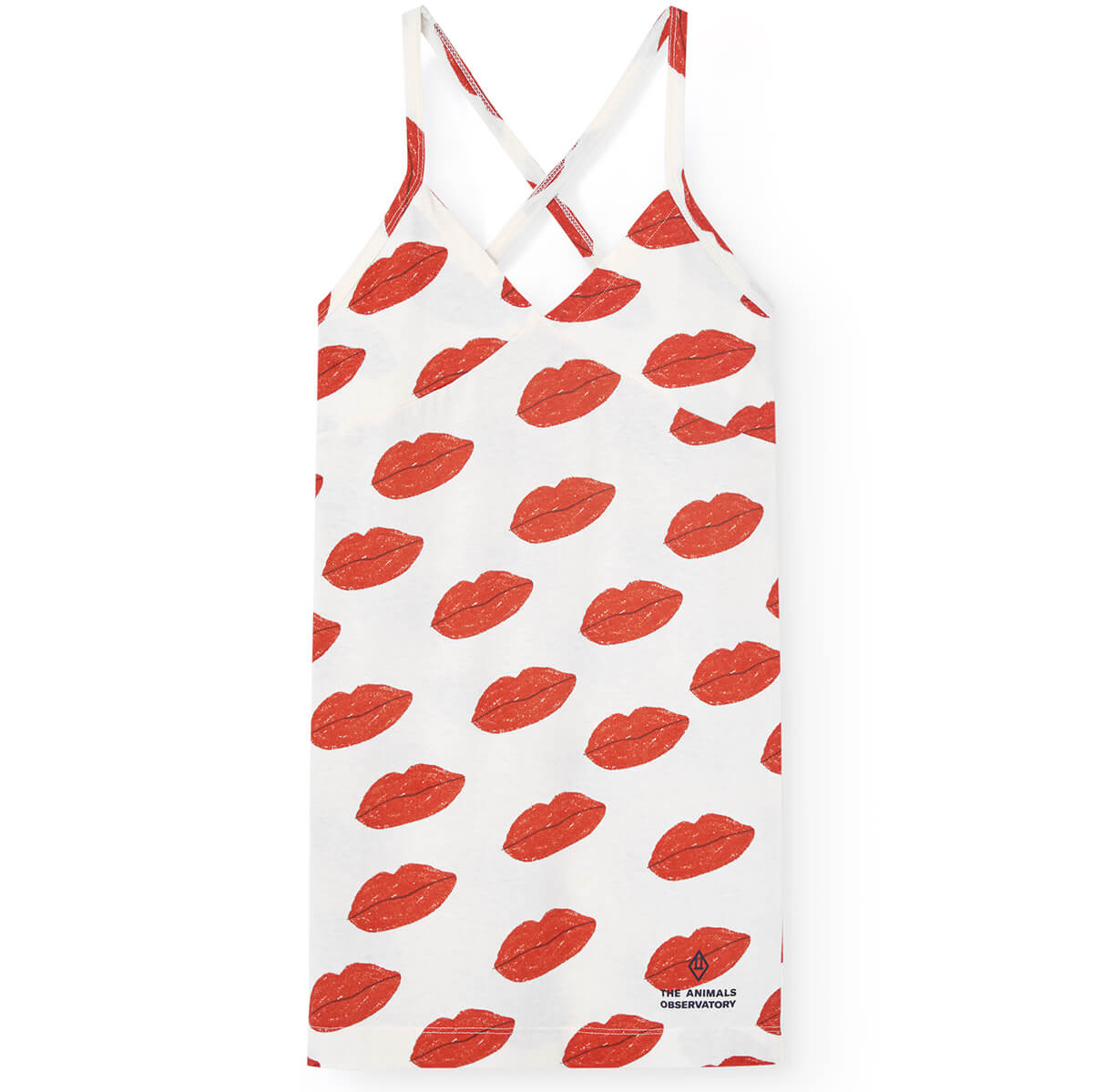 Otter Kids Mini Dress in White by The Animals Observatory