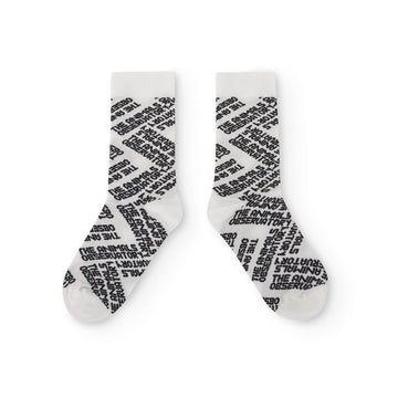Worm Kids Socks in White by The Animals Observatory