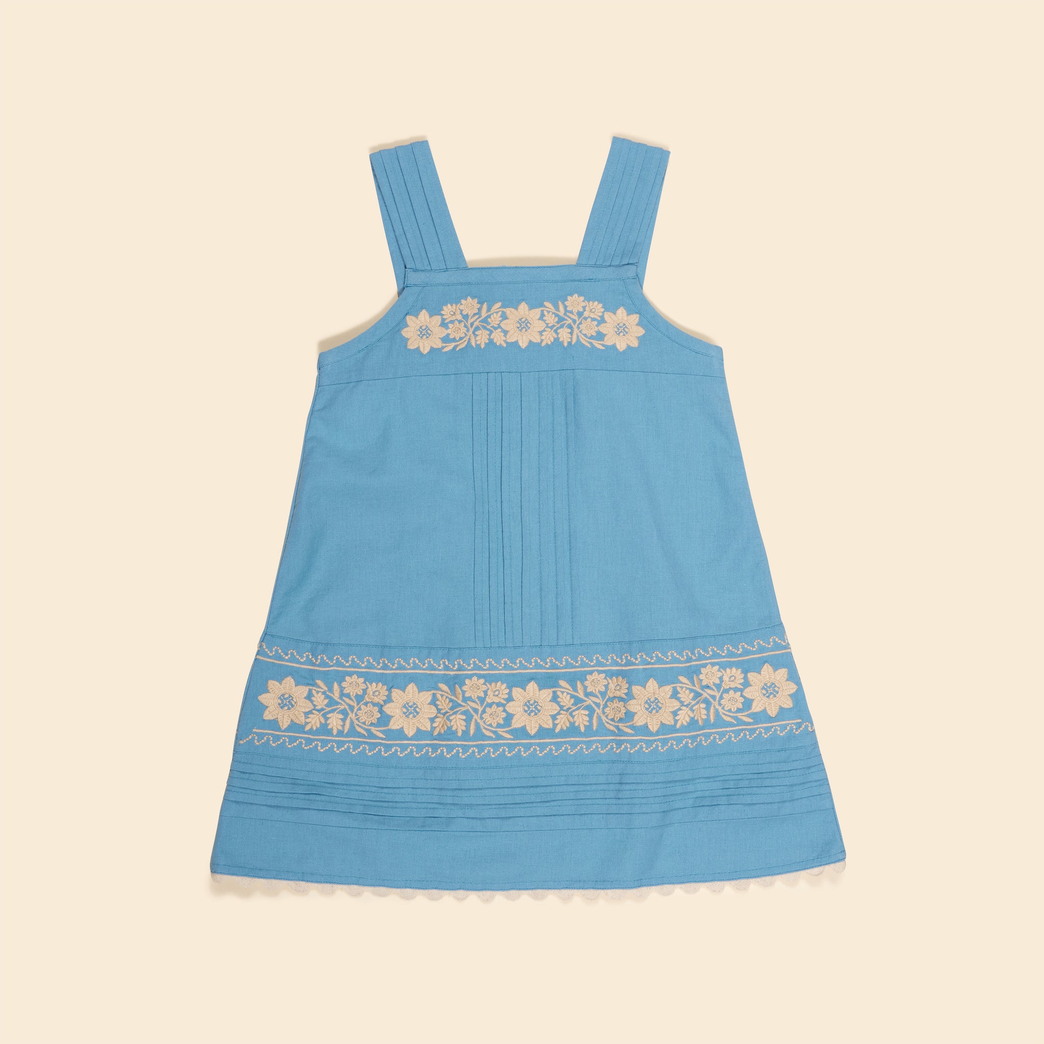Vittoria Apron Shift - Nordic Blue – 큐레이트(KURATE)