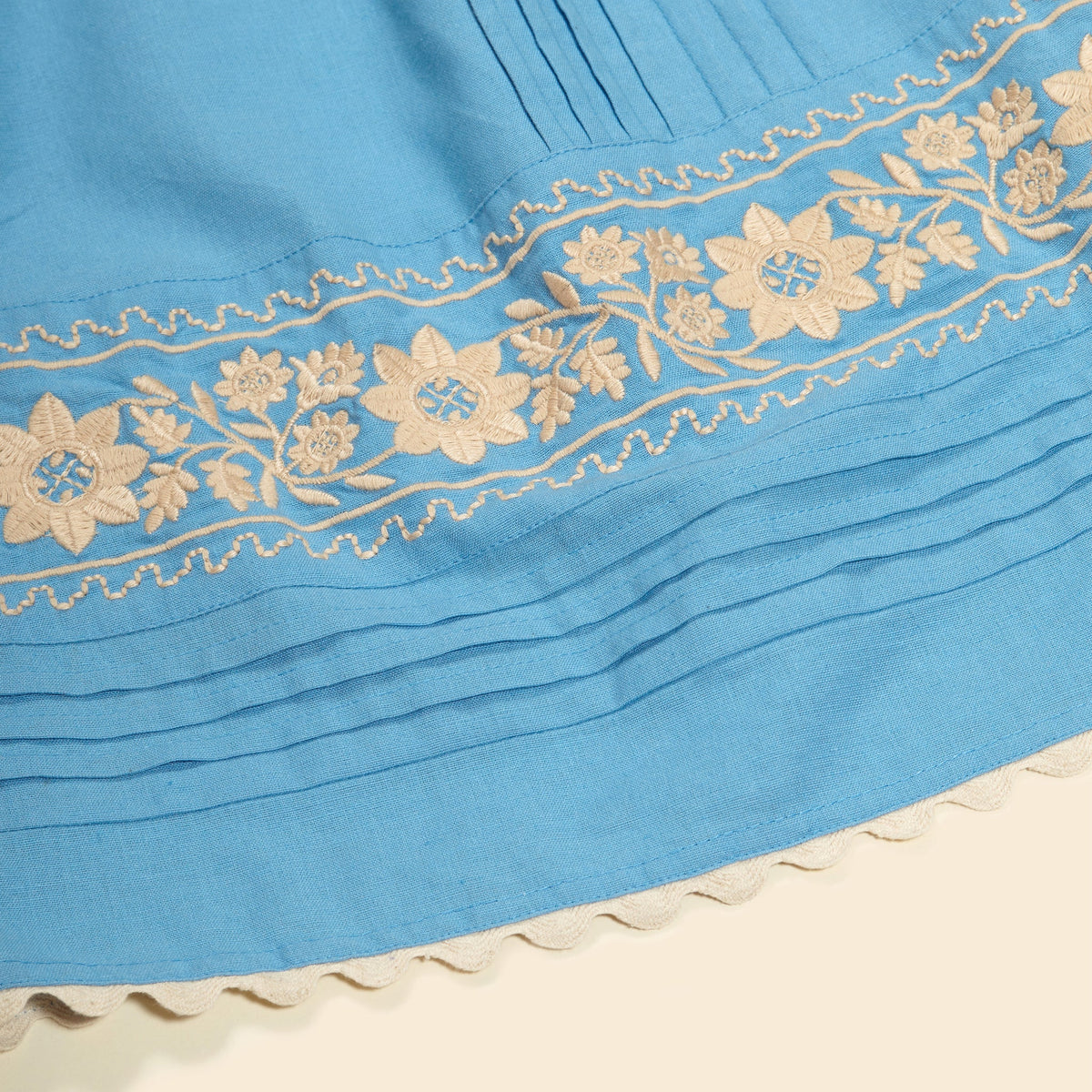 Vittoria Apron Shift - Nordic Blue – 큐레이트(KURATE)