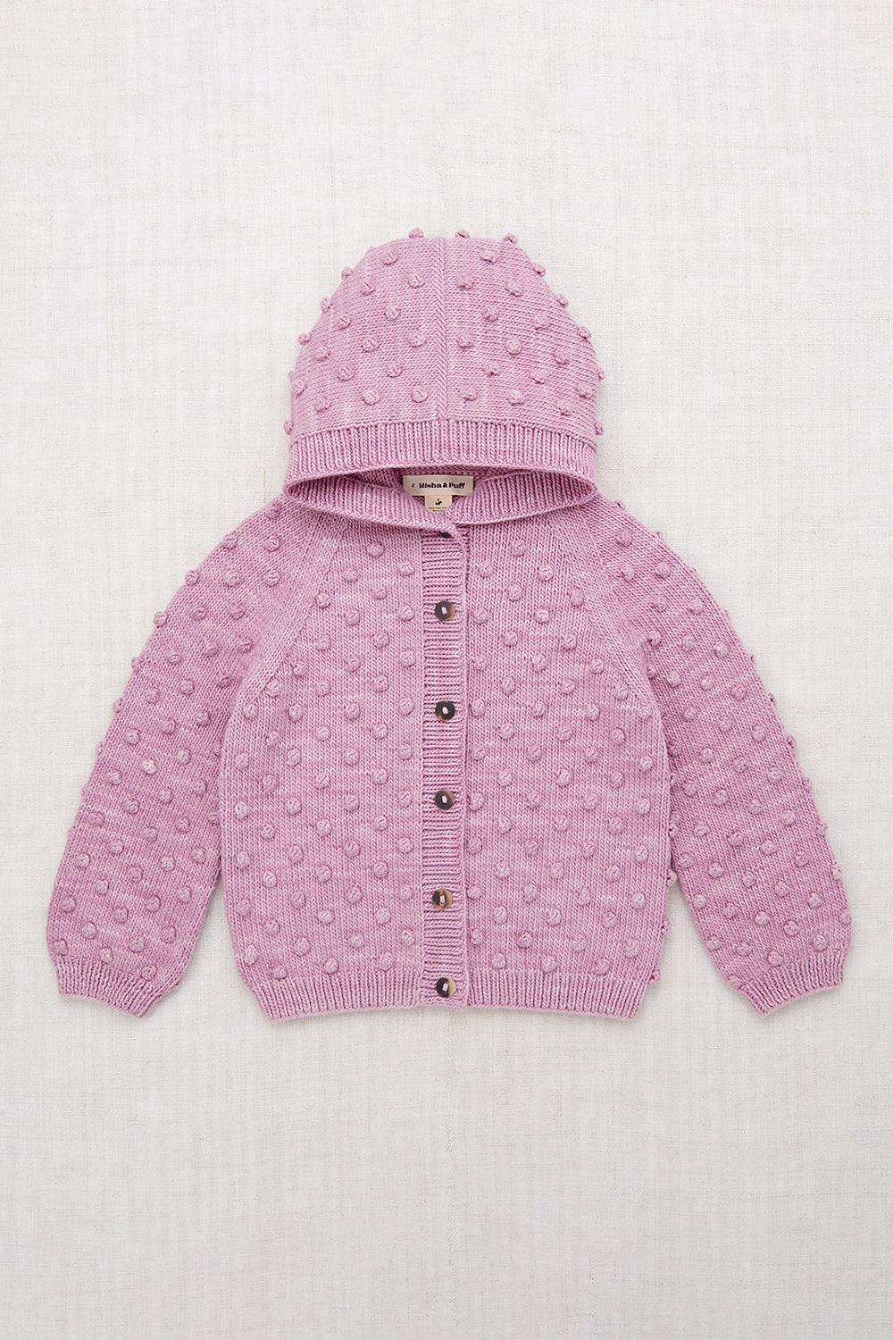 Hooded Popcorn Cardigan
