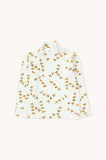 Tiny Stars Cotton Plush Mockneck Tee