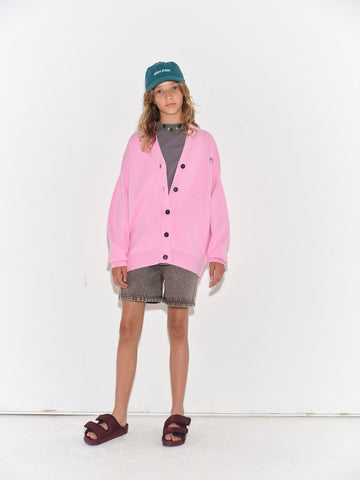 [메인스토리] 오버사이즈 가디건 버블검 SS26MS124