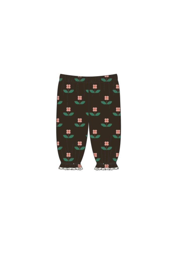 [헬로시모네] 베이비 민뇽 팬츠 플로라 초콜릿 AW25-MIGBBFLCH
