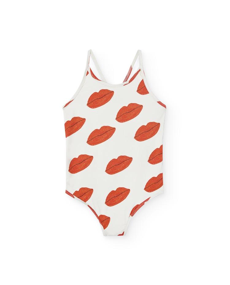 Raw White Kissing Octopus Swimsuit