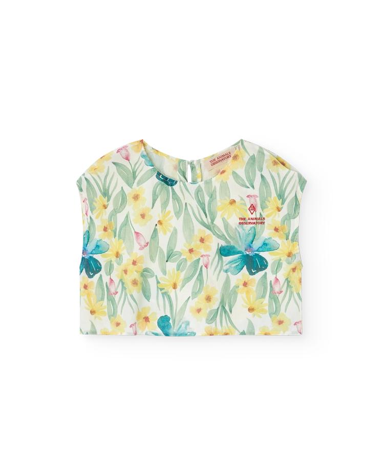 White Floral Baboon Shirt