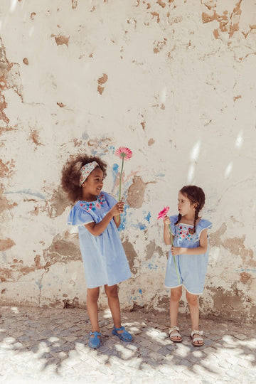 [루이스미샤] Ana 드레스 라이트 블루 GRI-S25-S0009