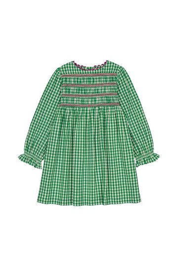 [헬로시모네] 마리스 드레스 깅엄 그린 AW24-MALDGG