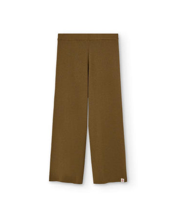 Military Green Crow Knit Pants