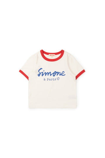 [헬로시모네] 플루메트 티셔츠 오프화이트 SS26-MLPLTOW