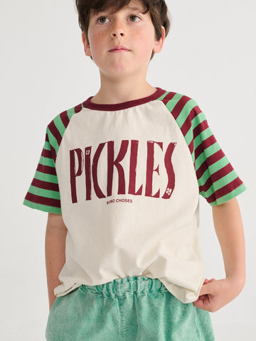 [보보쇼즈] 스파이시 Pickles 래글런 티셔츠 B126AC021