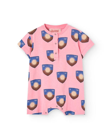 Pink Shield Goose Short Jumpsuit