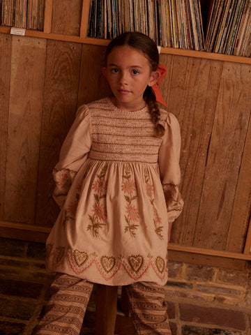 [아폴리나] Penny Smock 드레스 - Pink Beige APOPENPKBA25