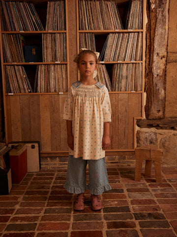 [아폴리나] Willow Smock Shift 드레스 - Meadow Calico Cashew APOWILMCCA25