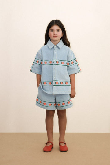 [타이니코튼] 로즈 데님 버뮤다 쇼츠 SS26-348-T10