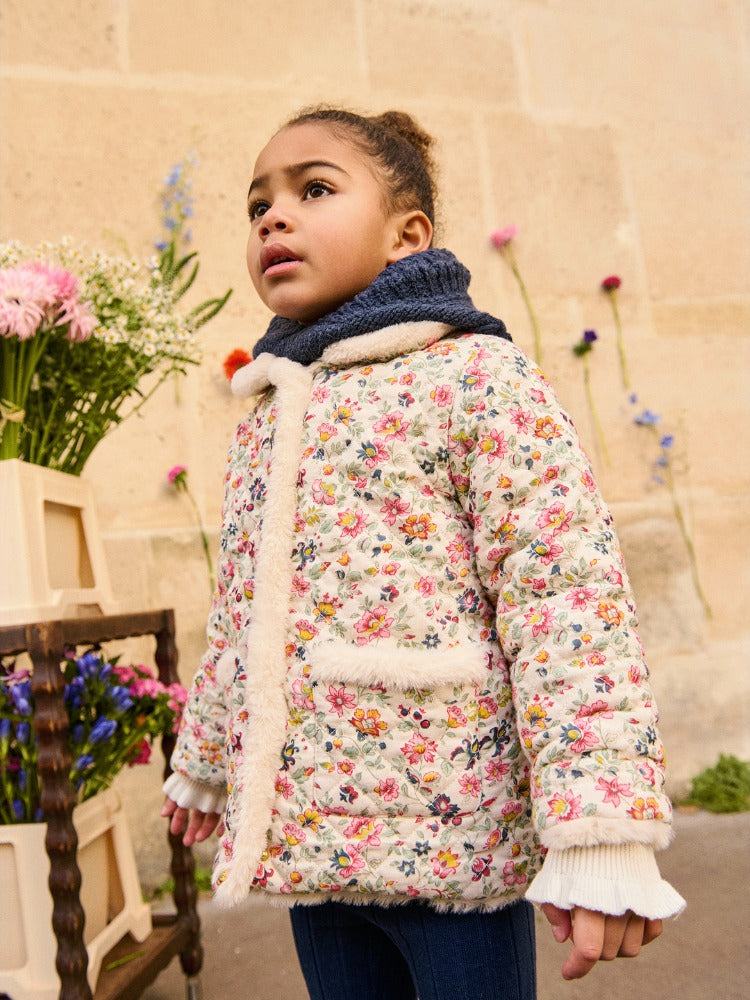 [루이스미샤] Dalila 리버시블 코트 와일드 플라워 GRI-W25-R0050