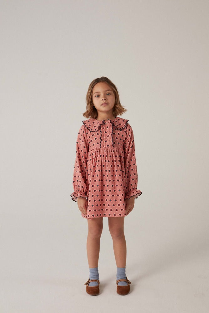 [헬로시모네] 미나 드레스 아네트 로즈 AW24-MINDAN