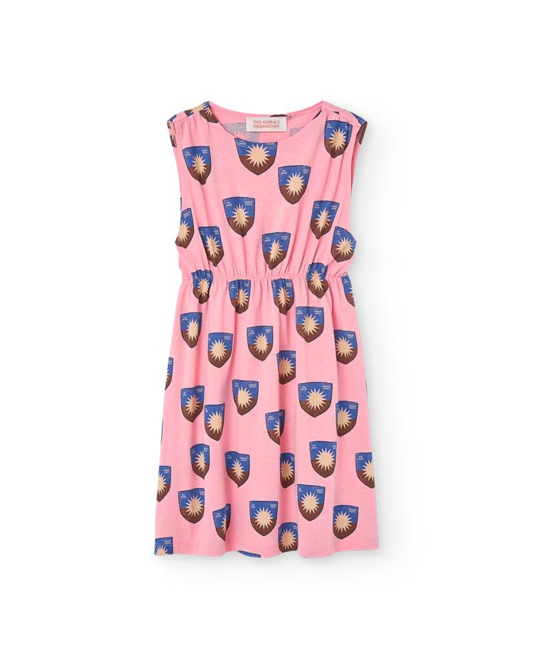 Pink Shield Jersey Marten Midi Dress