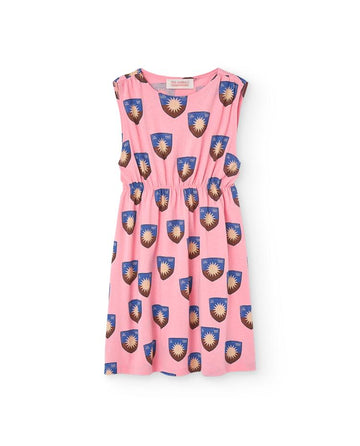 Pink Shield Jersey Marten Midi Dress