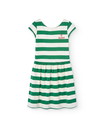 White Sailor Flamingo Midi Dress