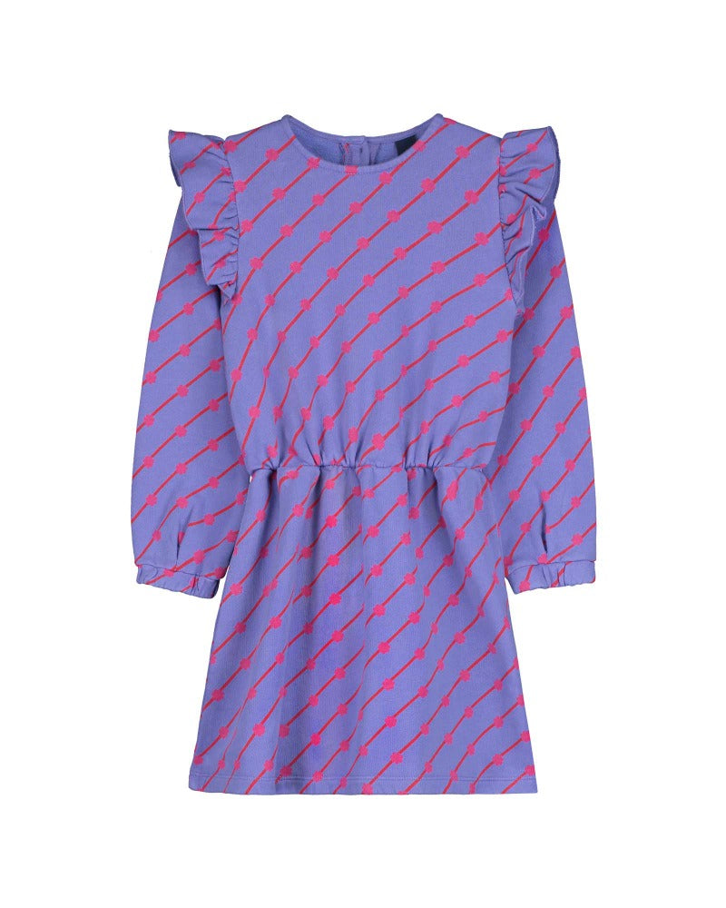 [본못] 숏 프릴 드레스 플라워 AW24-DR09-LIL [OL]