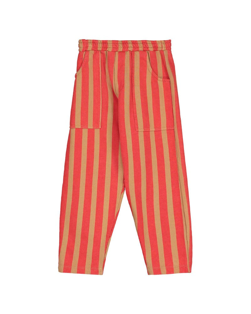 [본못] 플리스 트라우저 버티컬 스트라이프 우드 AW24-TR05-WOO [OL]