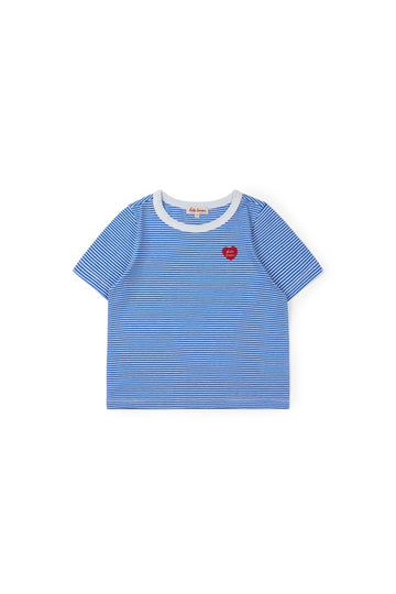 [헬로시모네] 플루메트 티셔츠 블루 SS26-MLPLBL