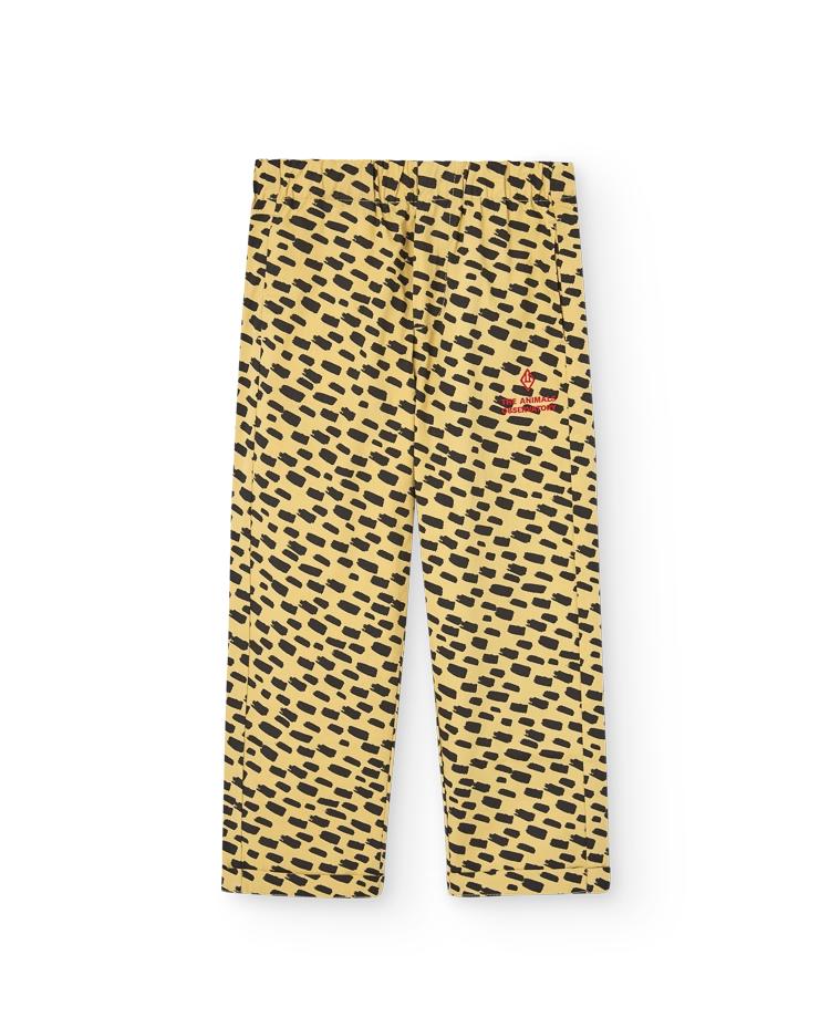 Yellow Animal Camel Pants