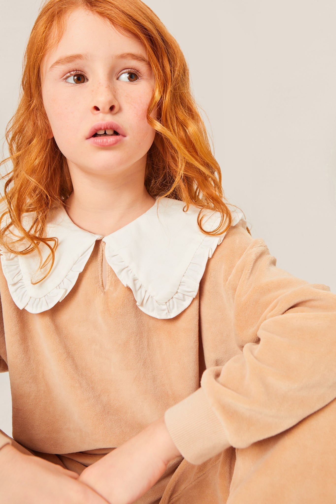 MANUELA COTTON VELVET SWEATSHIRT